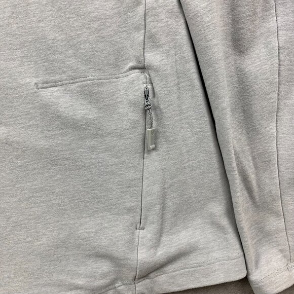 Lululemon Mens Shirt Small Light Gray Heather Surge Warm Long Sleeve Running - Picture 7 of 8